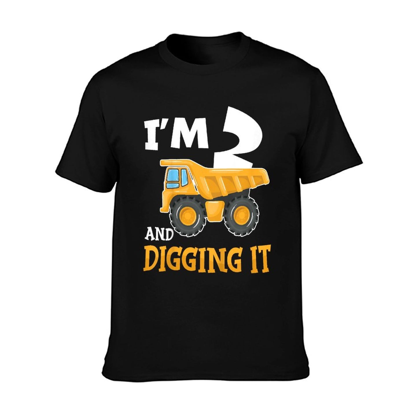 Two 2yr 2th Birthday Construction Boy 2 Years Old T-Shirt