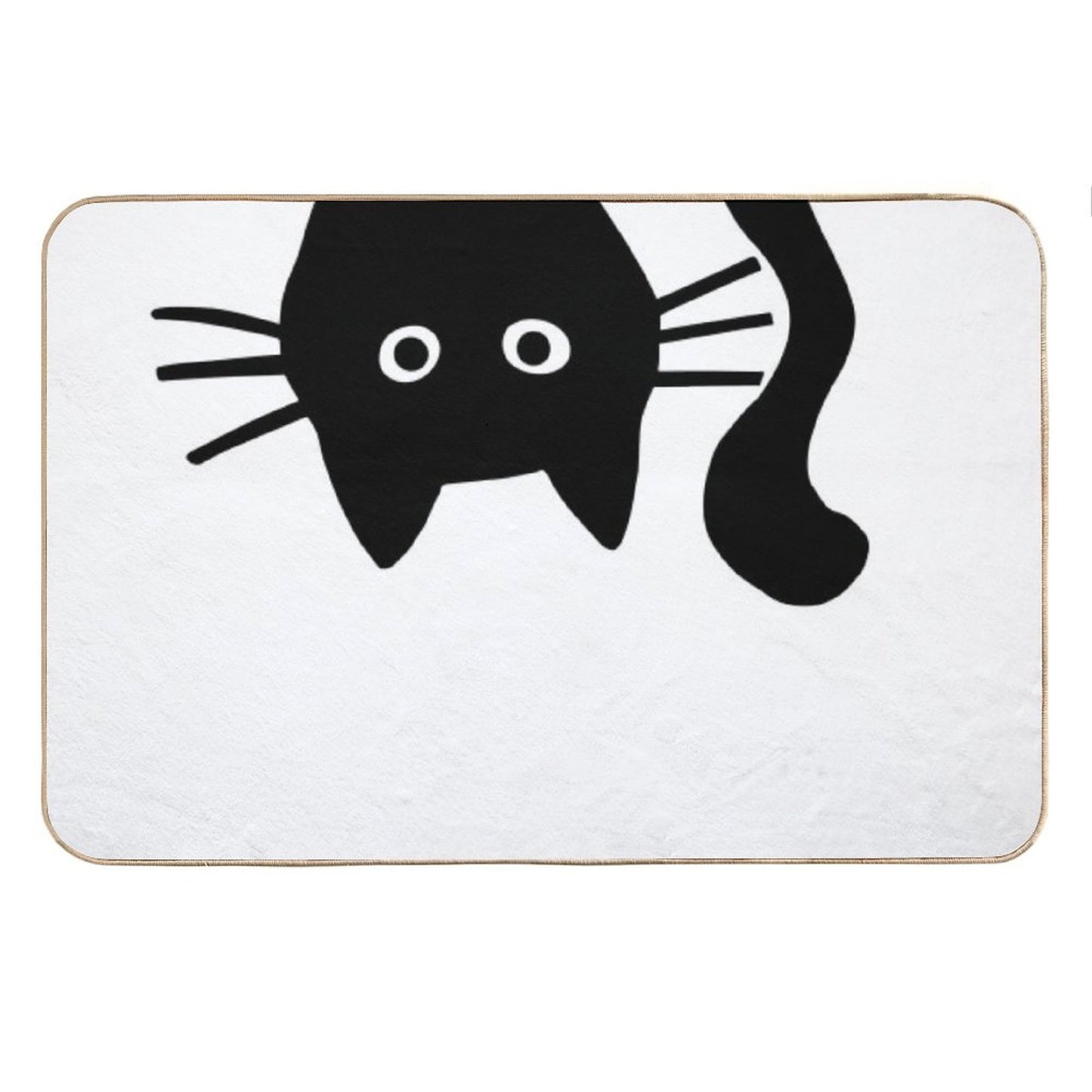 Funny Black Cat Bath Mat