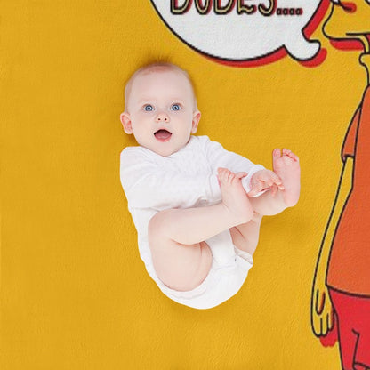 Smithers As Bart (Simpsons) Throw Blanket