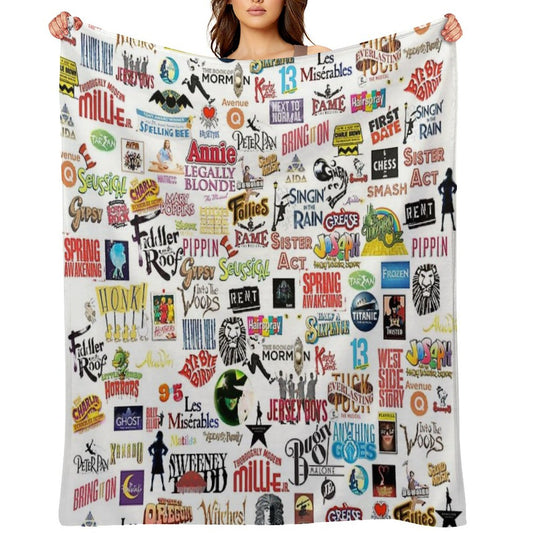 Musical Logos Throw Blanket