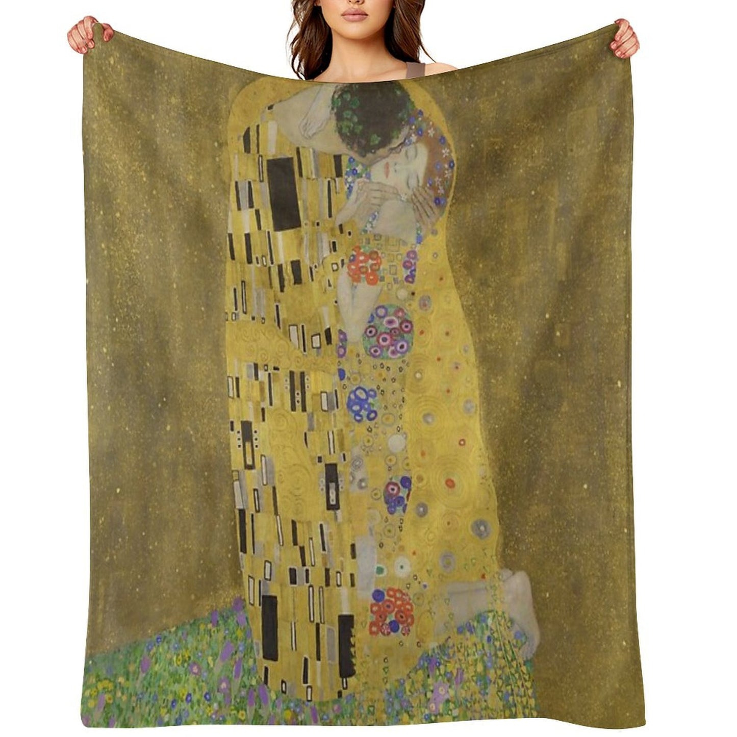 The Kiss - Gustav Klimt Throw Blanket
