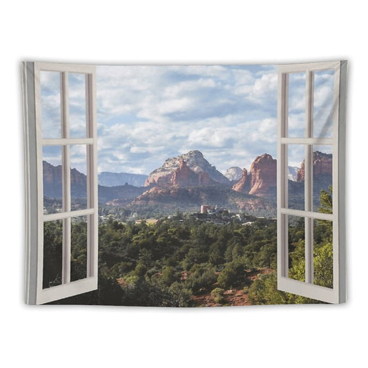 Sedona Window View Tapestry Tapestry