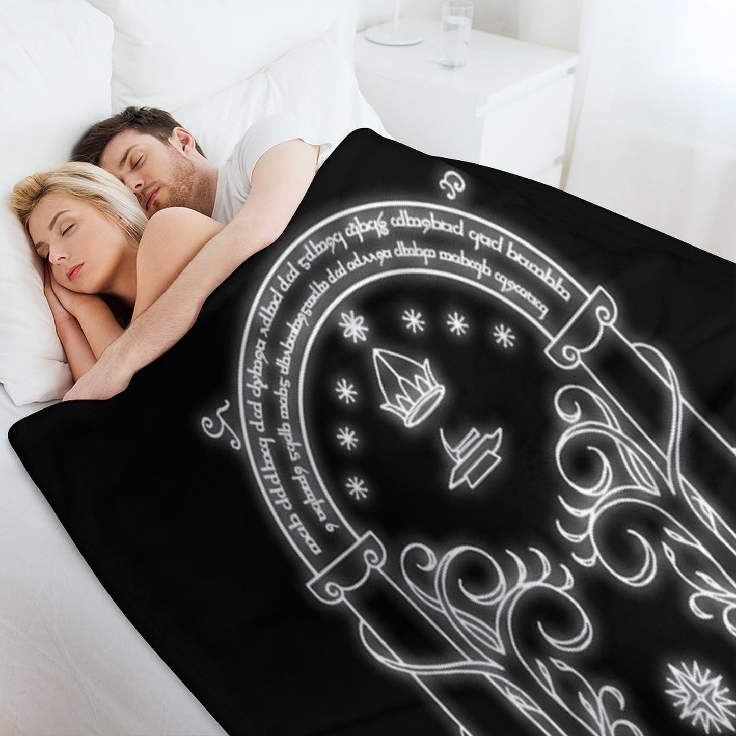 Mines of Moria Door Throw Blanket