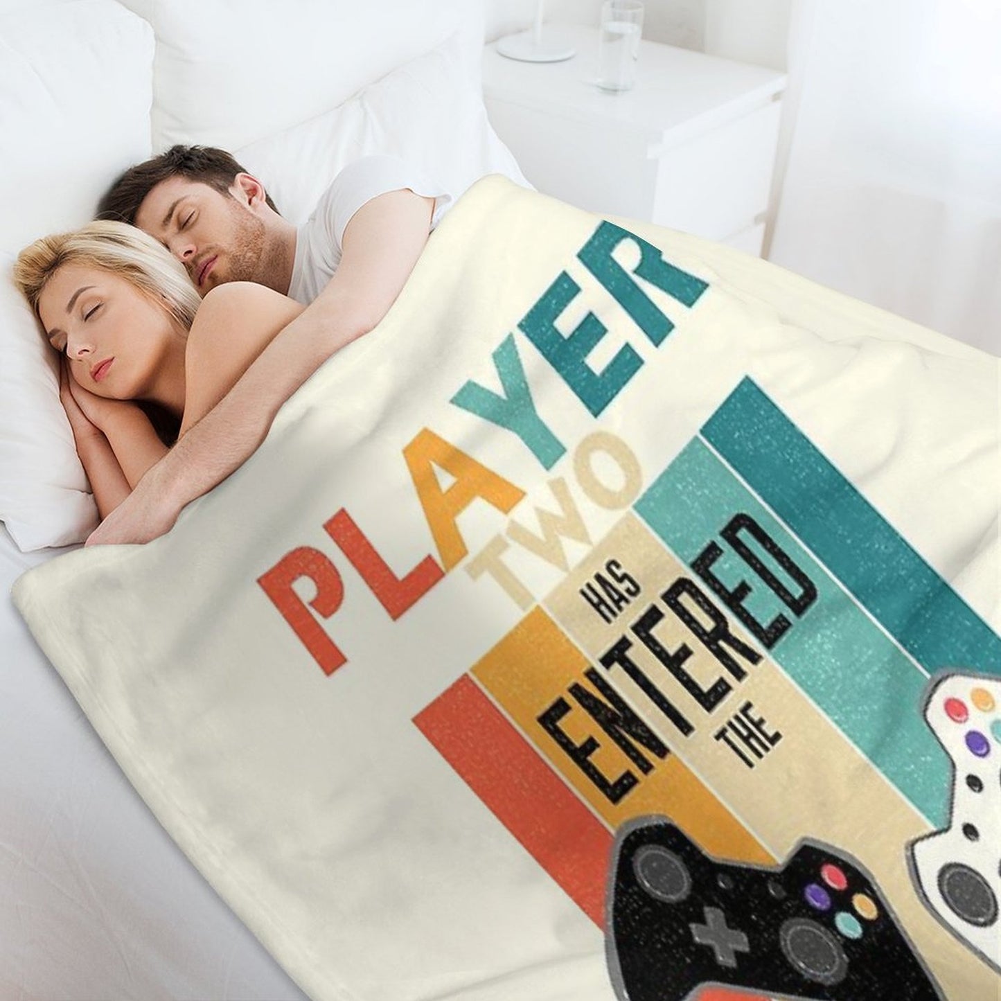 Retro Player 2 Has Entered The Game Throw Blanket