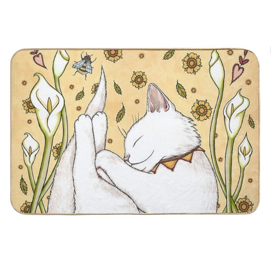 Butterflies And Bees Bath Mat