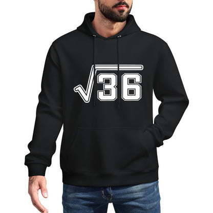 6 7 Meme Couple Square Root 36 49 Funny 67 Christmas Shrink-Resistant Hoodie
