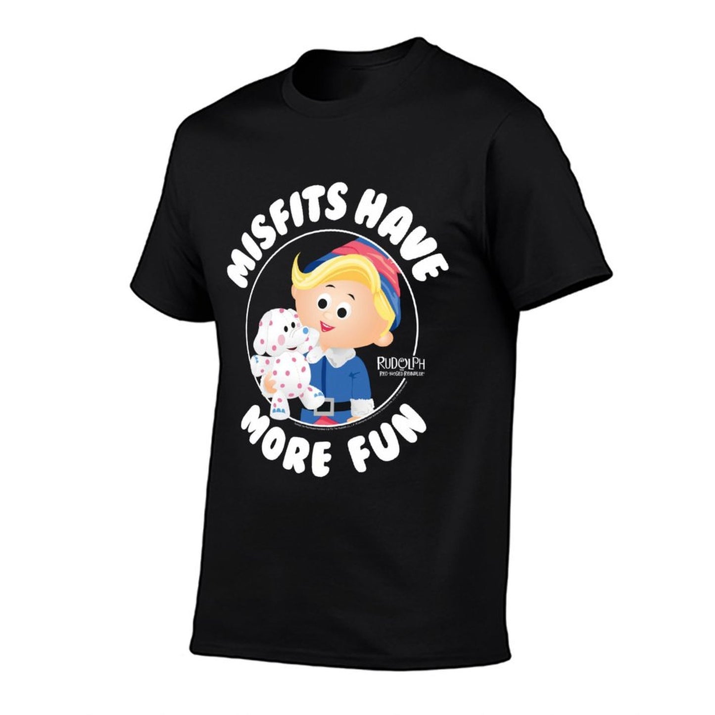 Rudolph Misfits Have More Fun Hermey Retro Christmas  High-quality Stitching T-Shirt