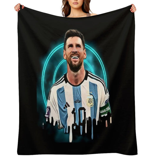 Lionel Messi Throw Blanket