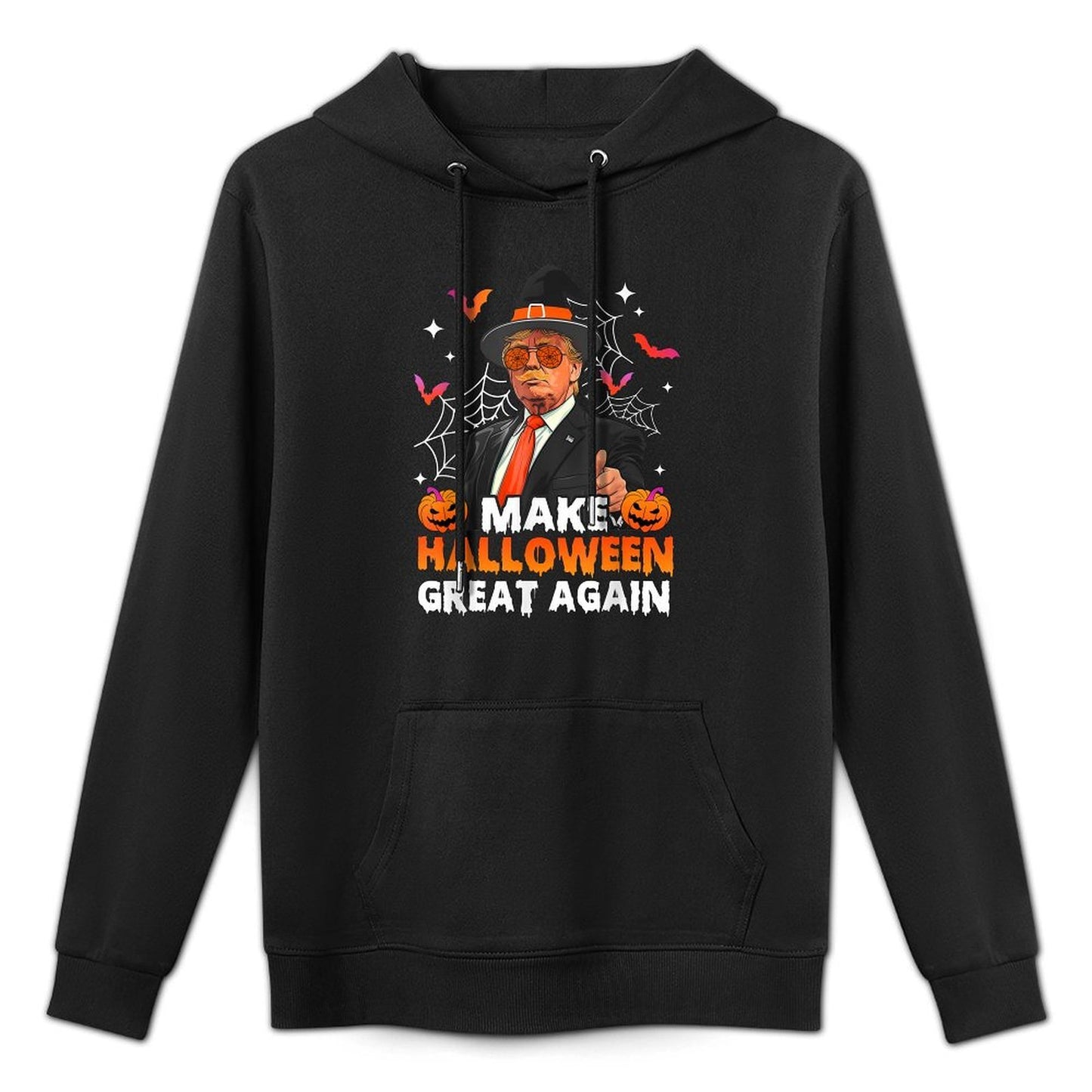 Make Halloween Great Again Funny Trump Spooky Season Witch Versatile Streetwear Hoodie