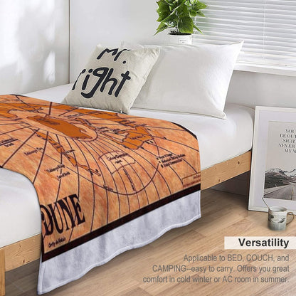 DUNE Map Throw Blanket