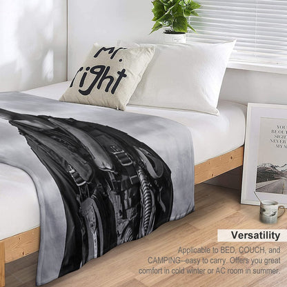 Miles B&W Throw Blanket