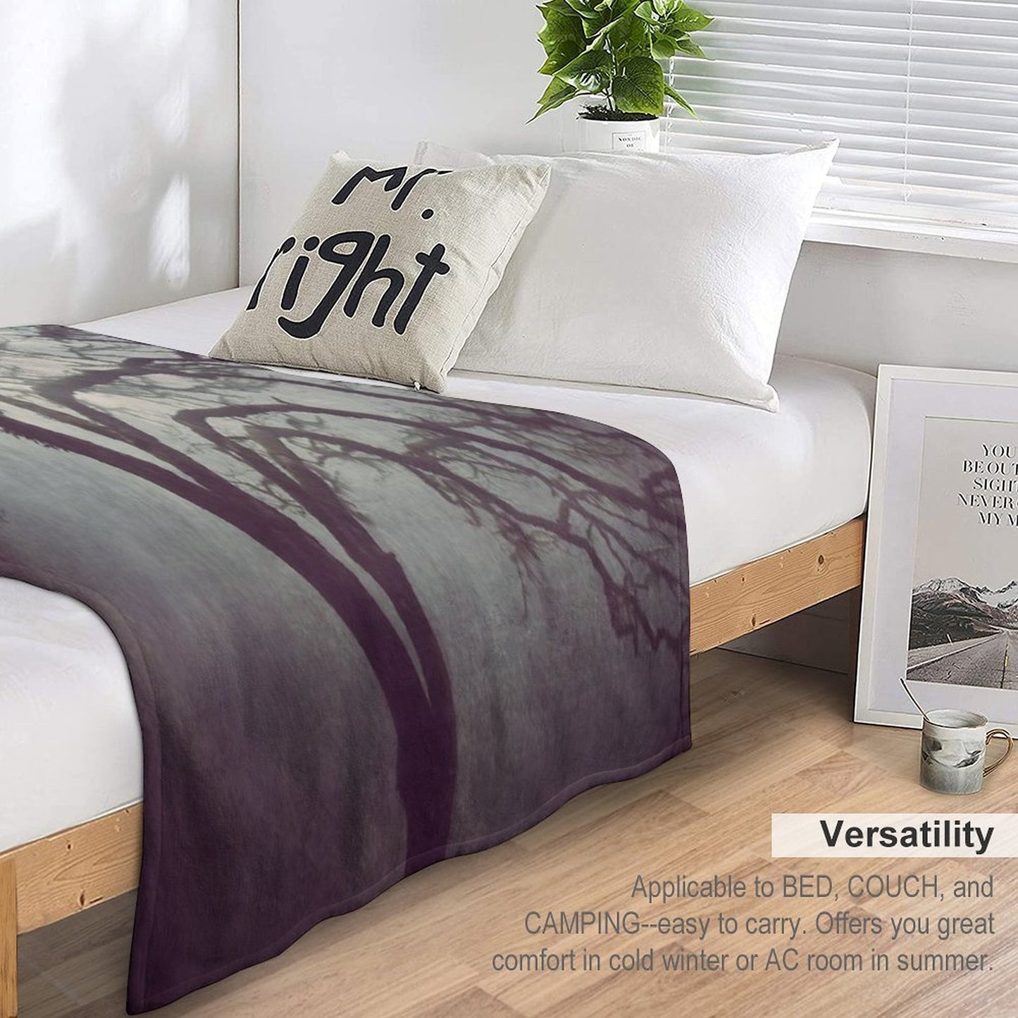 Silent Anticipation Throw Blanket