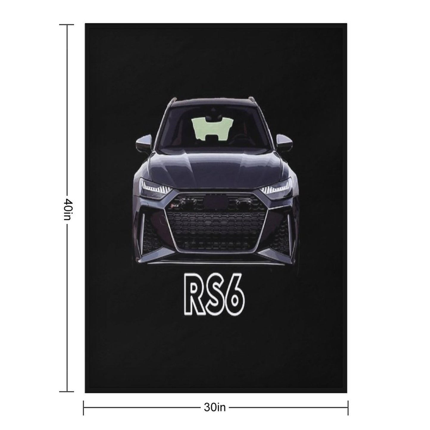 2020 Audi RS6 Throw Blanket