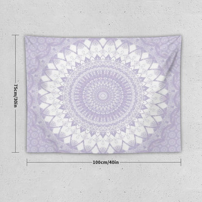 Boho Pastel Purple Mandala Tapestry