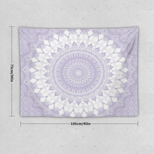 Boho Pastel Purple Mandala Tapestry