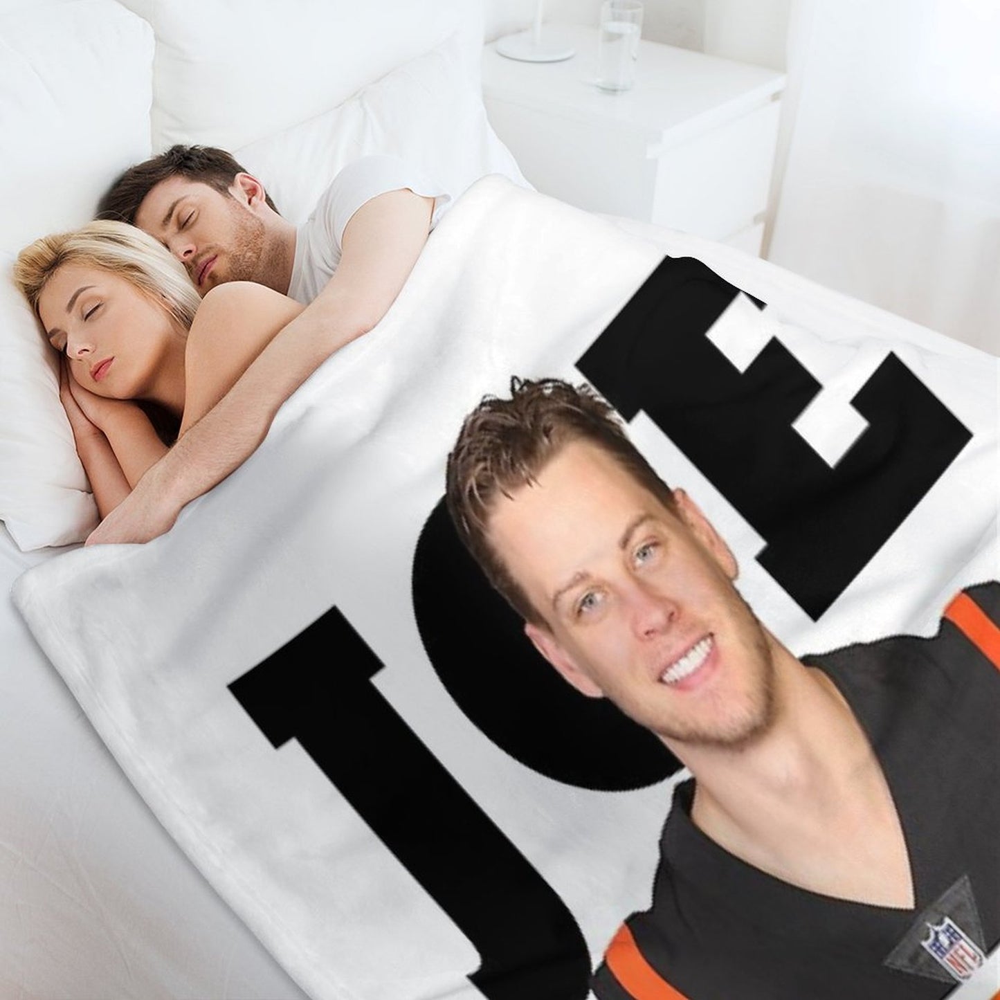 Joe Burrow Bengals Football Throw Blanket