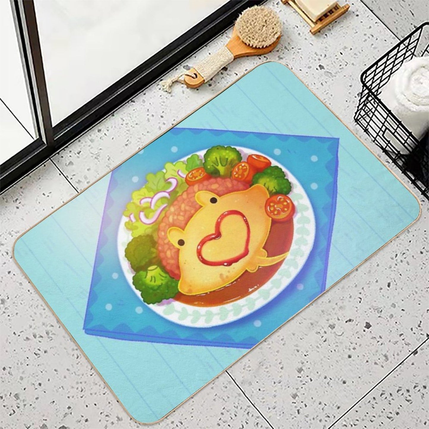Sea Omurice  Eco-Friendly Bath Mat