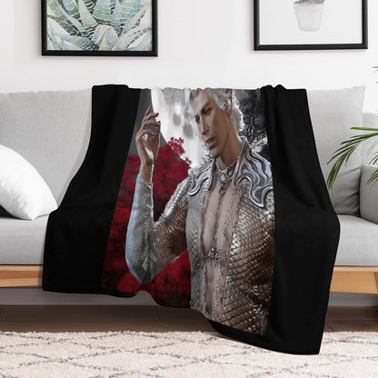 Astarion White Beautiful Throw Blanket