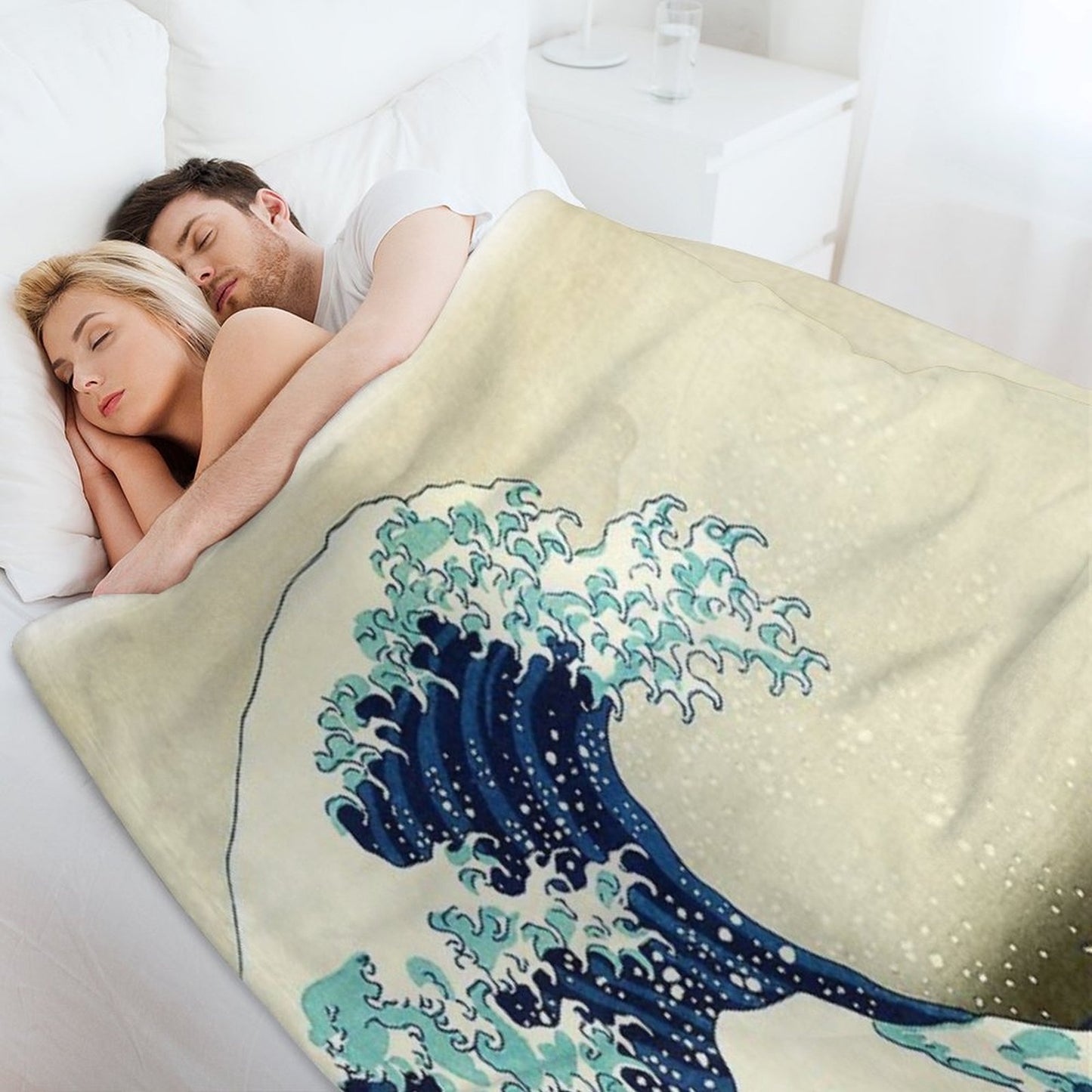 The Great Wave Off Kanagawa Throw Blanket