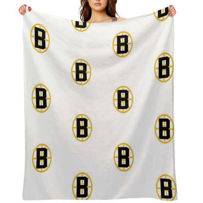Boston Hockey Throw Blanket