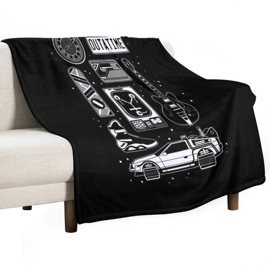 BTTF Icon Set Throw Blanket