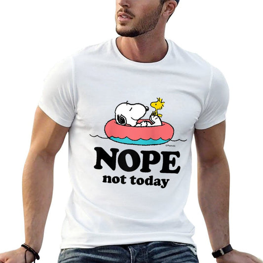 Peanuts - Snoopy Nope Not Today Raglan Baseball  Vintage-inspired T-Shirt
