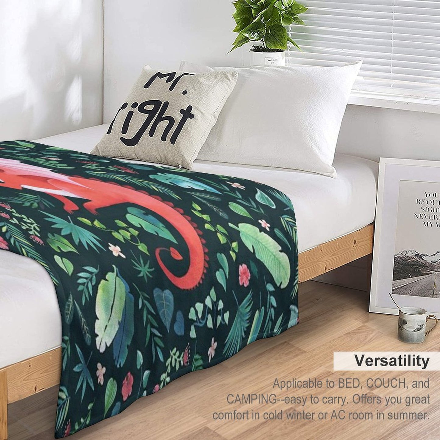 Tropical Dragon Throw Blanket
