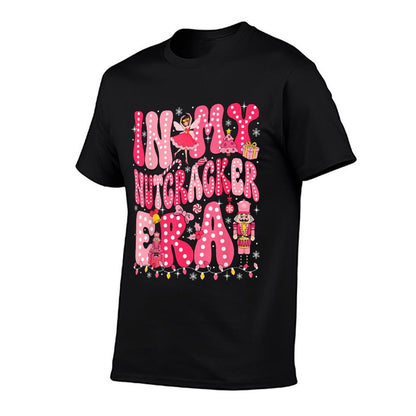 Pink Nutcracker Squad in My Nutcracker Era Pink Christmas  Rolled Sleeves T-Shirt