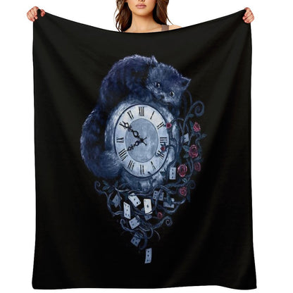 Time in Wonderland Throw Blanket