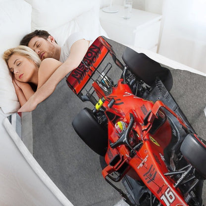 Sebastian Vettel Ferrari Formula 1 Throw Blanket