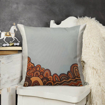 Gathering 2 Linen Throw Pillow Cover