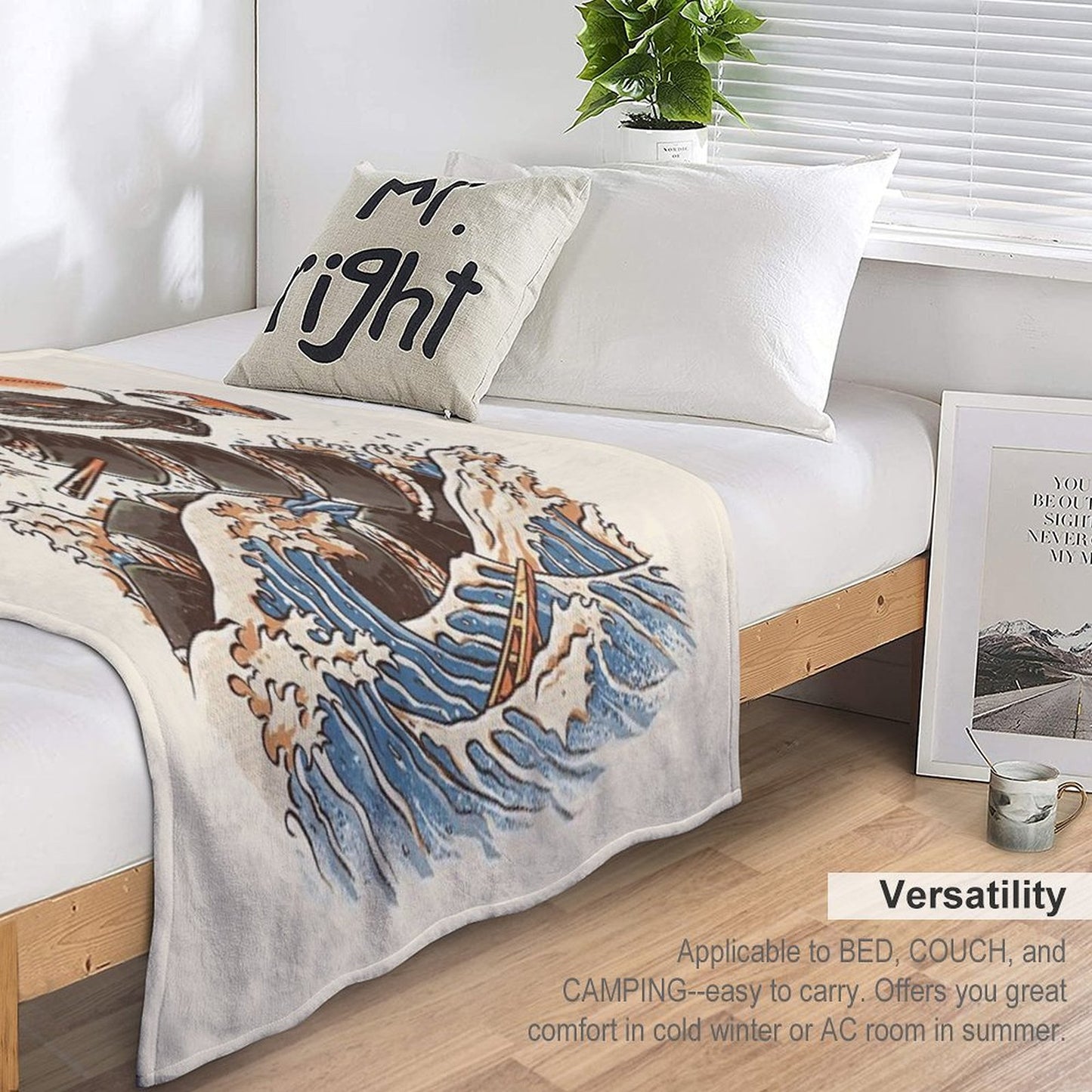 Great Sushi Dragon Throw Blanket