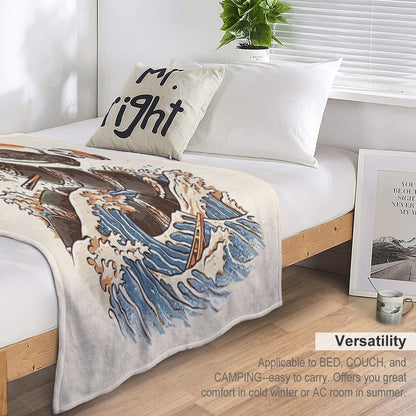 Great Sushi Dragon Throw Blanket