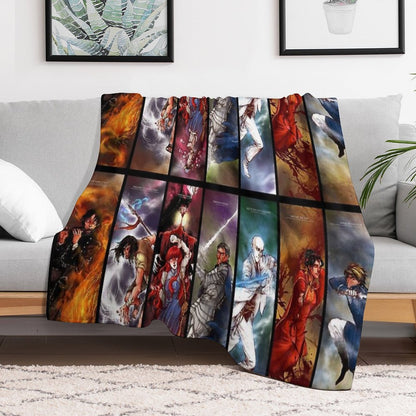 The Stormlight Archive Epic Fantasy Novel 2022 By Brandon Sanderson Character Fanart Collage Throw Blanket