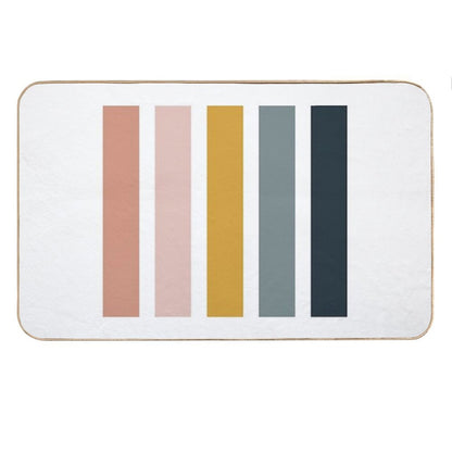 Mid-Century Modern  Neutral Terracotta Colors Bath Mat