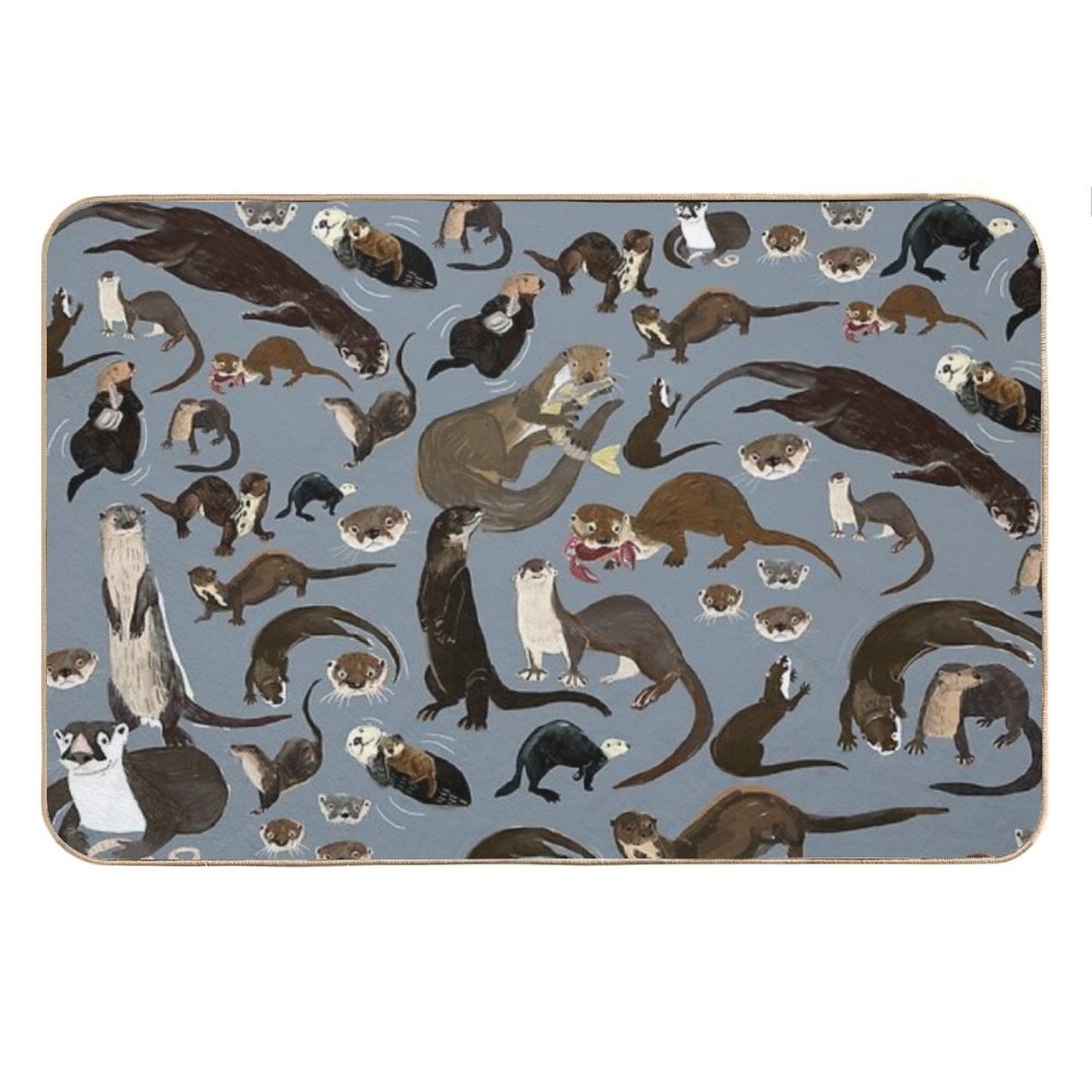 Old World Otters Bath Mat