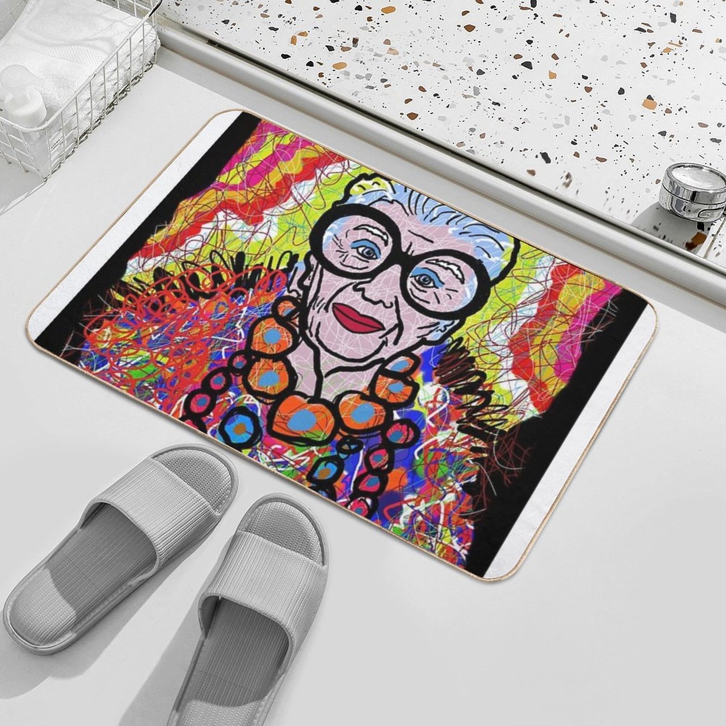 Iris Apfel Bath Mat