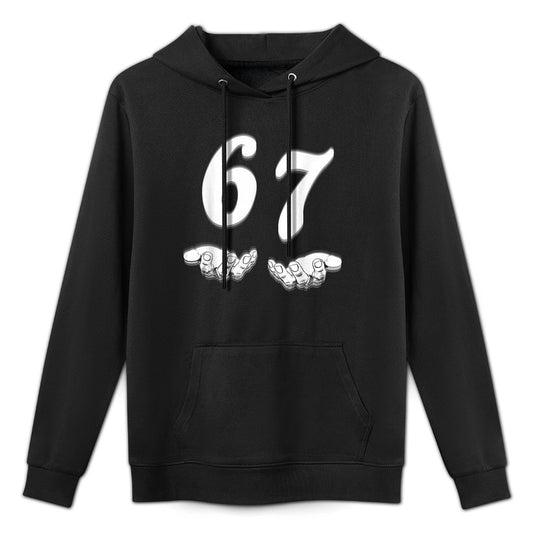 Funny Six Seven 6 7 Meme Gen Alpha Slang Easy Care Hoodie