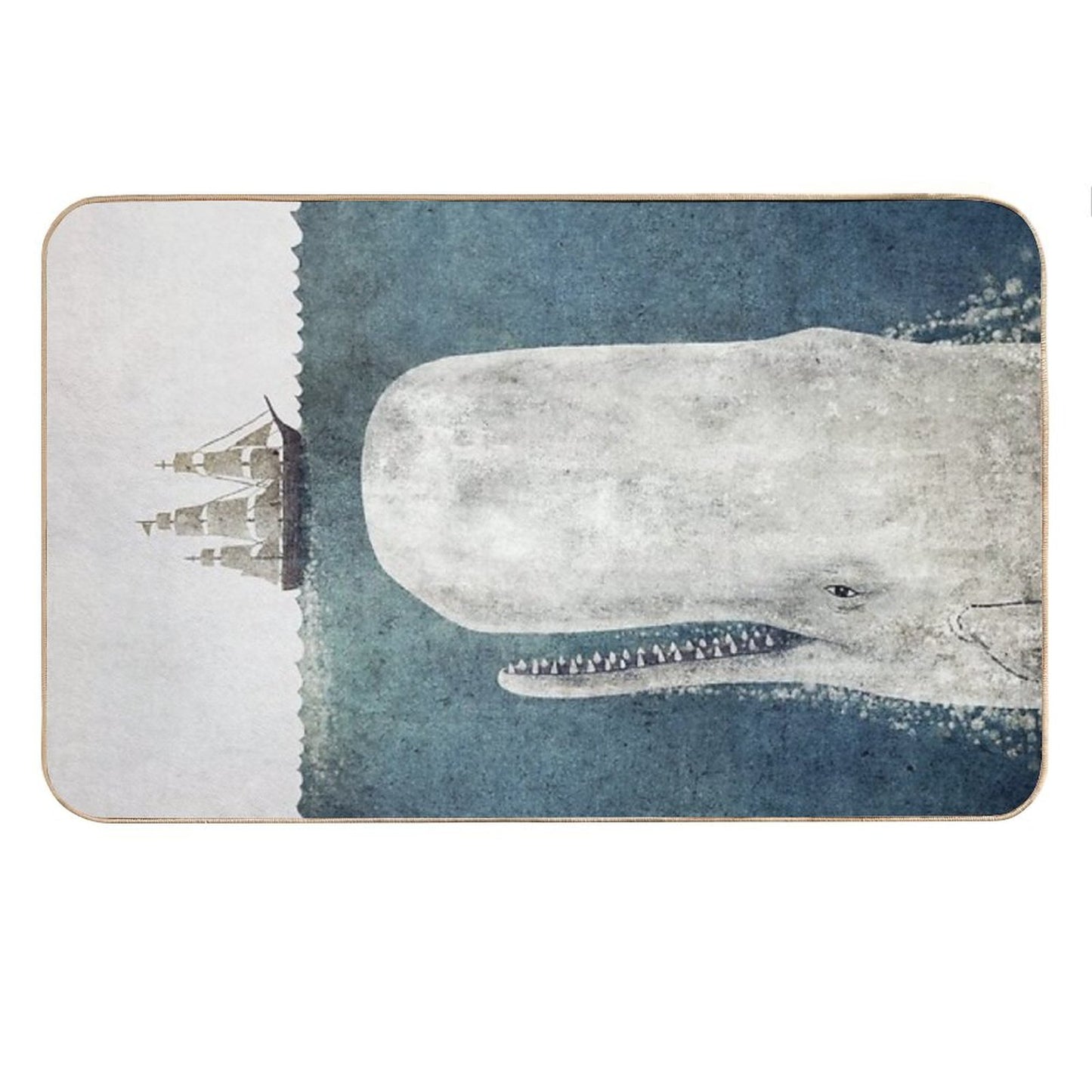The White Whale Bath Mat