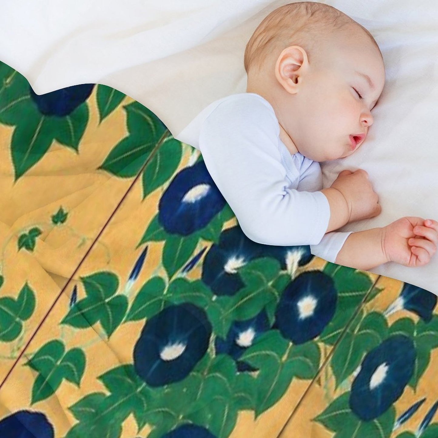 Morning Glories by Suzuki Kiitsu Throw Blanket