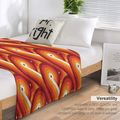 Disco Circles Geometric Pattern – “The Rogue” Palette Throw Blanket