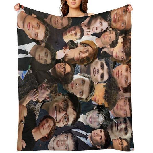 Cillian Murphy Photo Collage Throw Blanket