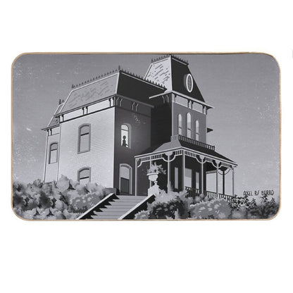 Alfred Hitchcock's Psycho Illustration by Burroi Bath Mat