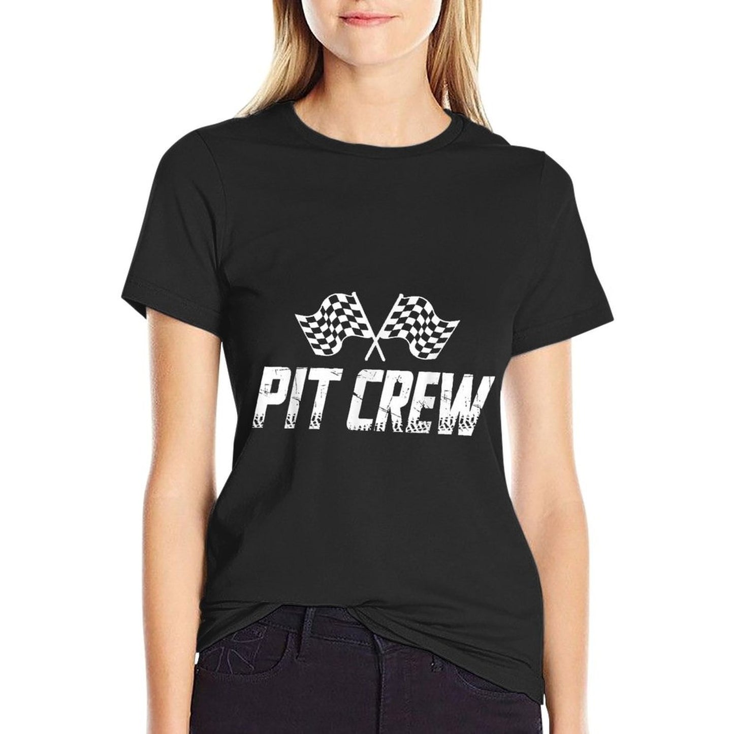 Pit Crew Birthday Family Matching Car Racing  Vintage-inspired T-Shirt