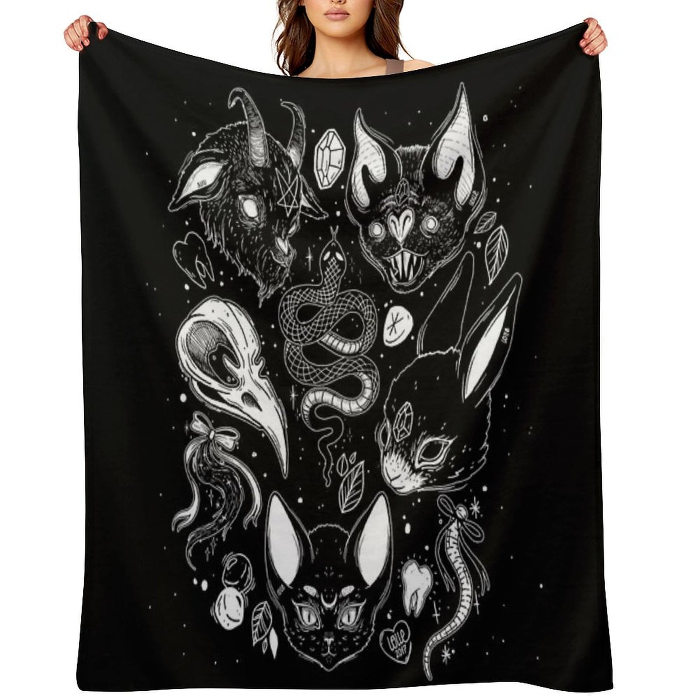 FAMILIAR SPIRITS Throw Blanket