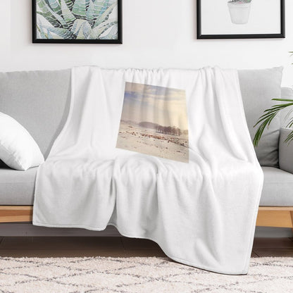 Snowy Valley Throw Blanket