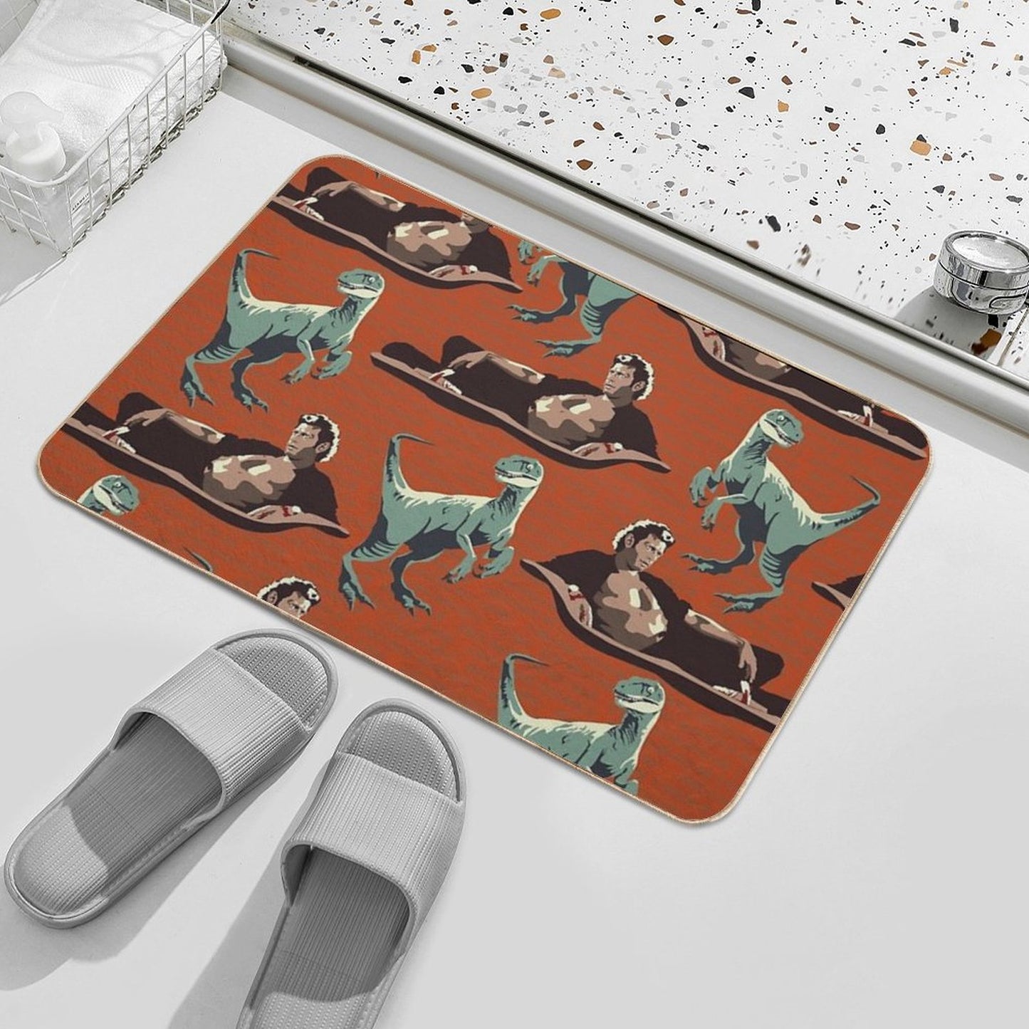 Jurassic Geniuses Bath Mat