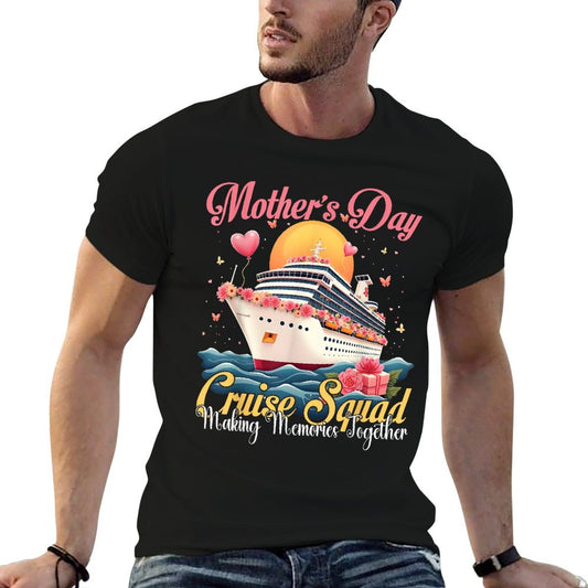 Mother&#39;s Day Cruise Cruising Squad 2025 Funny Mom Vacation T-Shirt