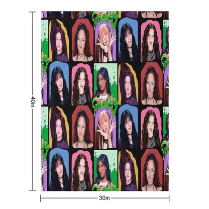 Katseye Gnarly Art Throw Blanket