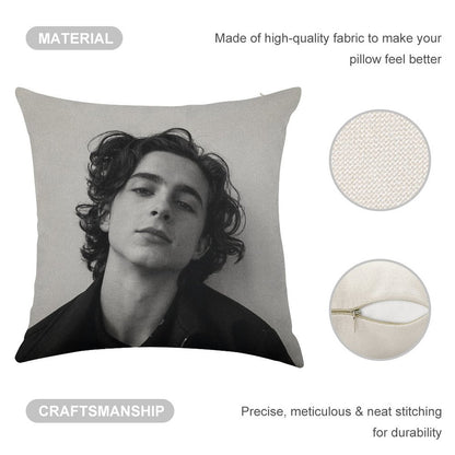 Chalamet Linen Throw Pillow Cover